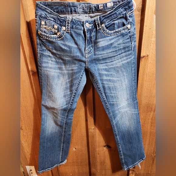 MISS ME Women's Blue Easy Boot Cut JE1043ER Low Rise Jeans Sz. 29 - Picture 1 of 7